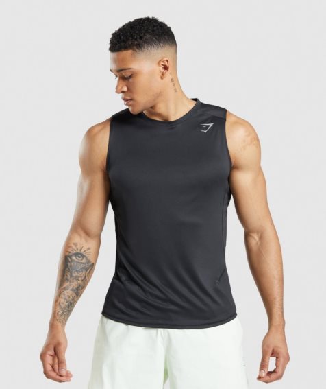 Podkoszulki Gymshark Speed Evolve Męskie Czarne | PL 290LND